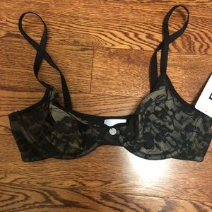 NWT black DKNY 34C bra